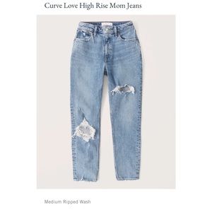 Curve Love High Rise Mom Jeans- Abercrombie 31R